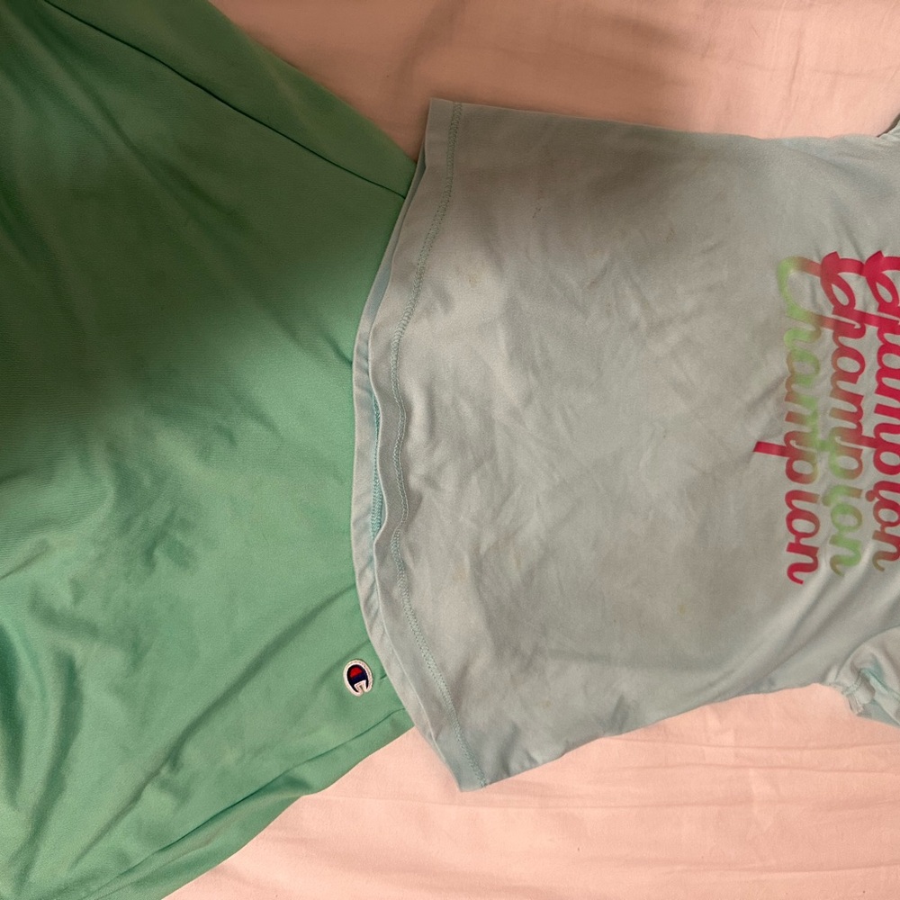 Champion Kids Set in Light Blue and Mint Green